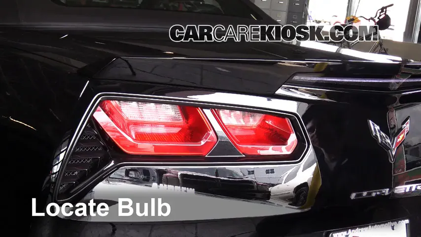 2015 Chevrolet Corvette Stingray 6.2L V8 Convertible Luces Luz trasera (reemplazar foco)